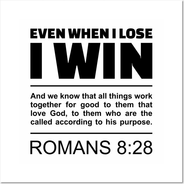 Romans 8:28 - Love of God - Bible Scripture Wall Art by Vector-Artist